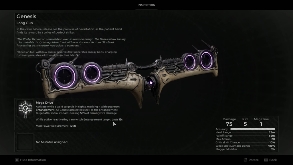 Weapon Genesis Bow in Remnant 2