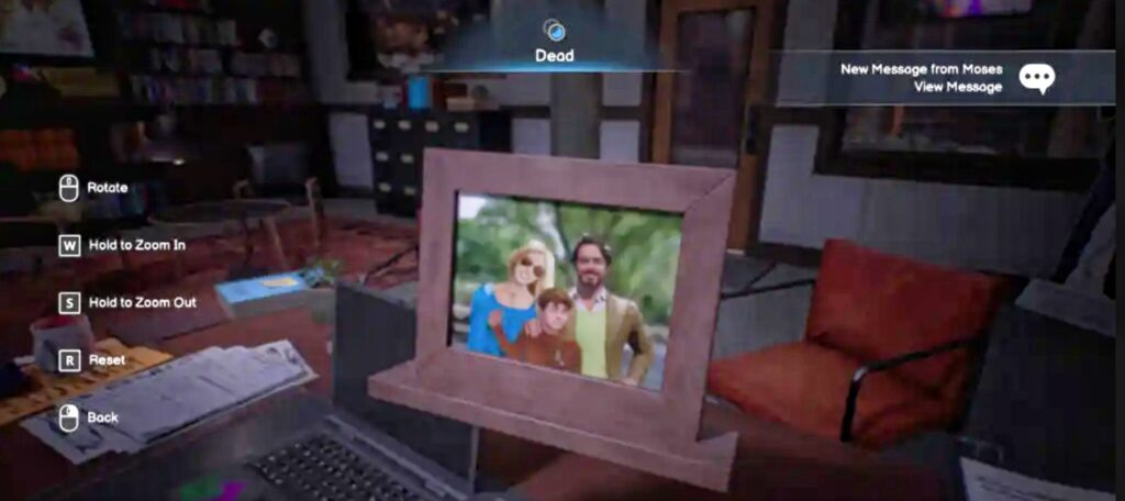 Photo of Lucas's family in his Office in Life Is Strange: Double Exposure