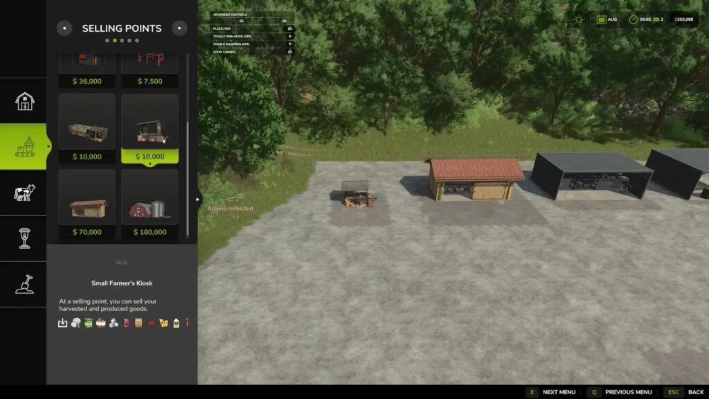 Farming Simulator 25- Sell Points